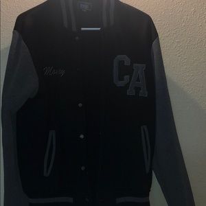 Bomber jacket black and gray